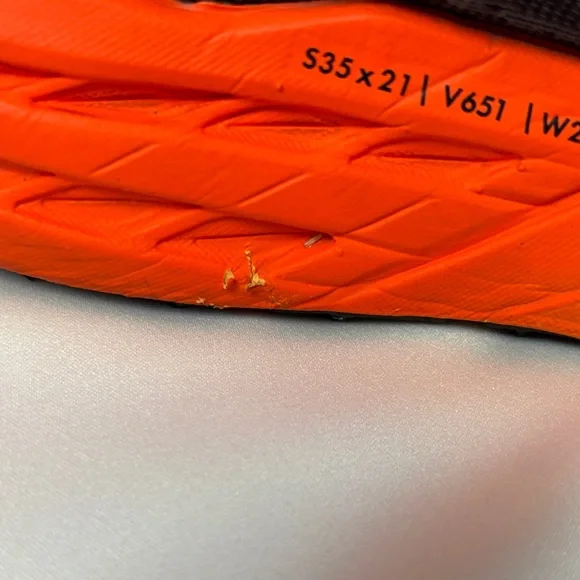 Hoka One One Speedgoat 5 Running Shoes 1123157 Men’s Size 7.5 Flame Gray Orange - Picture 12 of 16